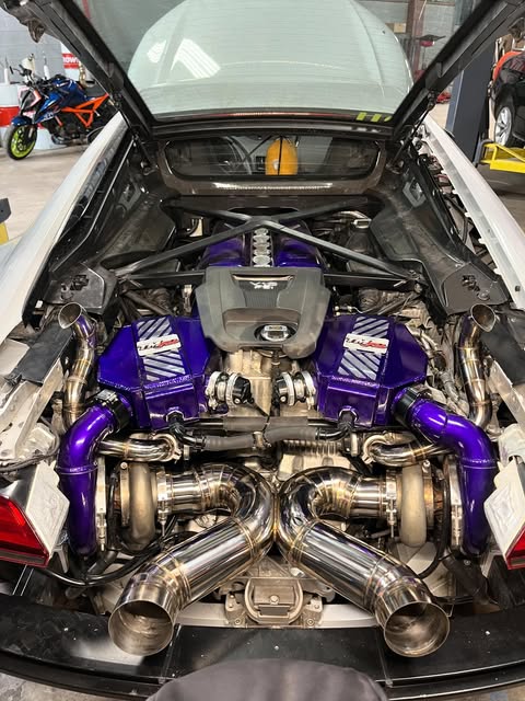 Real TM Fab turbo fabrication project in the workshop